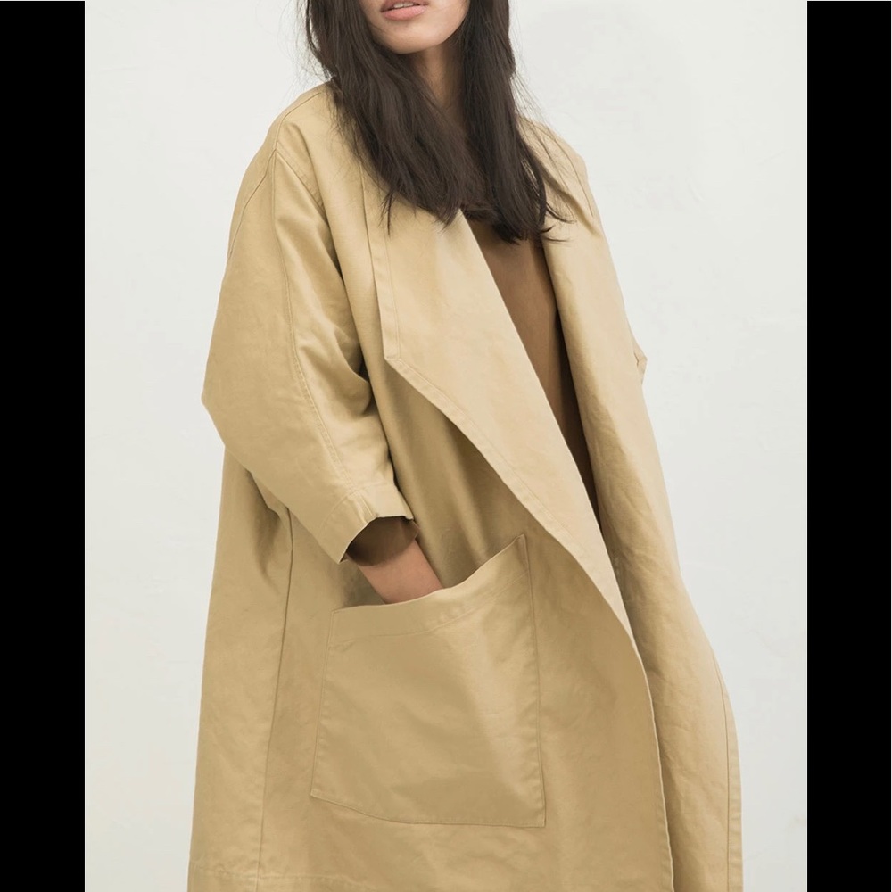 Elizabeth Suzann Harper Jacket, Khaki Cotton Canvas